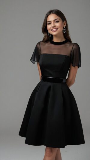 Vestido con transparencia