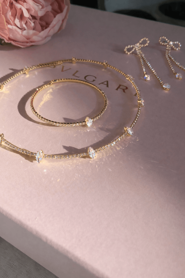 IMG_0565 Collar y pulsera Diana dorado