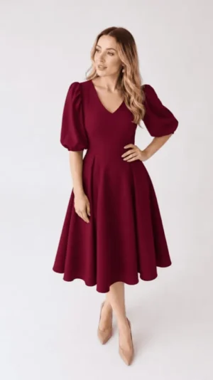 Vestido Amelie Burdeos
