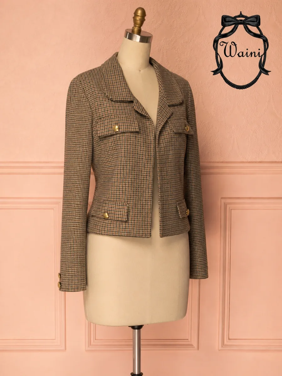 Chaqueta Old Money Waini con botones dorados