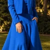 Chaqueta Ciao Azul de Waini, detalle frontal.