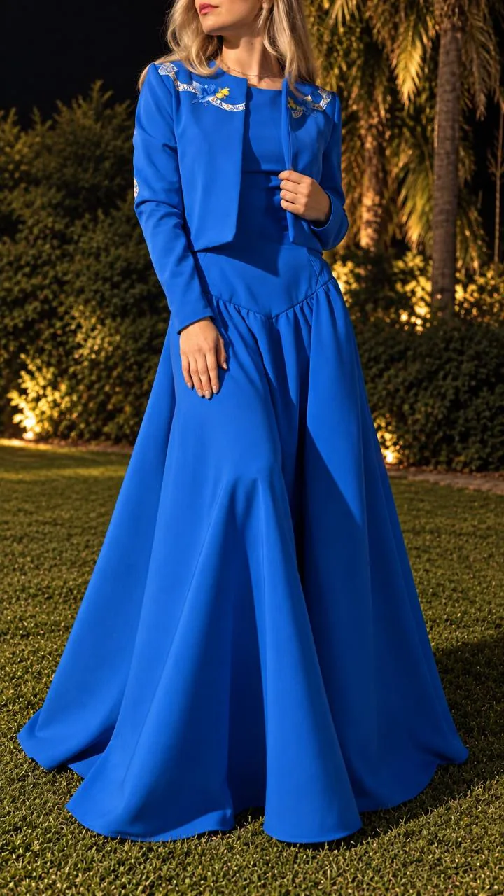 Vestido Dolce de Waini, vista frontal de cuerpo entero.